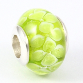 Green Flower Bead